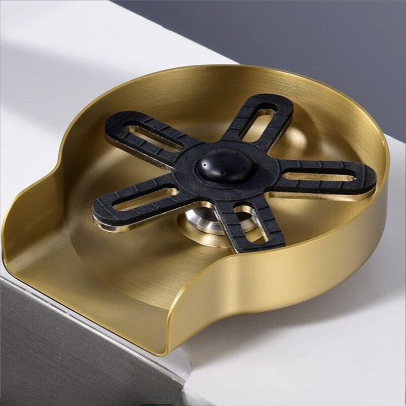 Lavador de Copos Automático Acessórios Torneira Online Gold Escovado