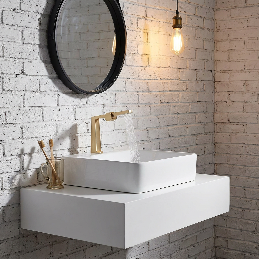 Torneira para Banheiro Monocomando Cascata Bica Alta LuxFlow