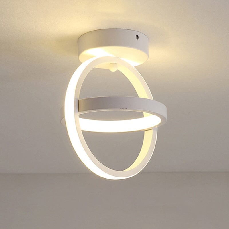 Luminária Lustre LED 24w luminária lustre led Artificio Lar Branca Redonda