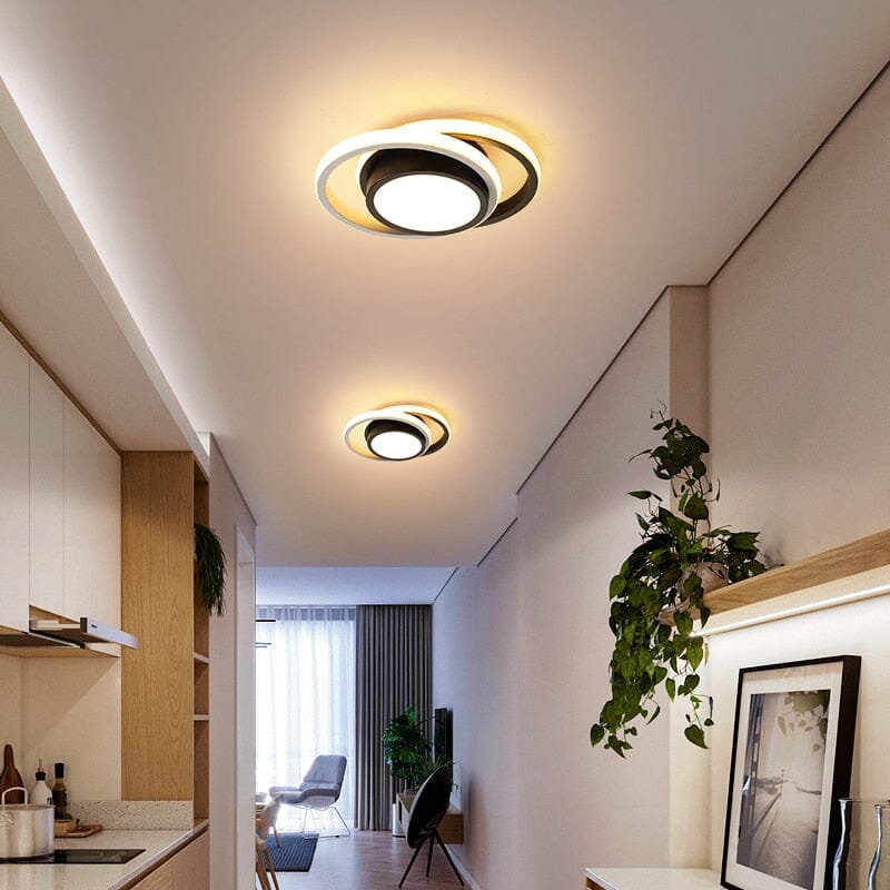 Luminária Lustre Minimalista LED 24w - 3 Cores de Luz Ajustáveis - 11 Modelos Luminária - 01 Artificio Lar