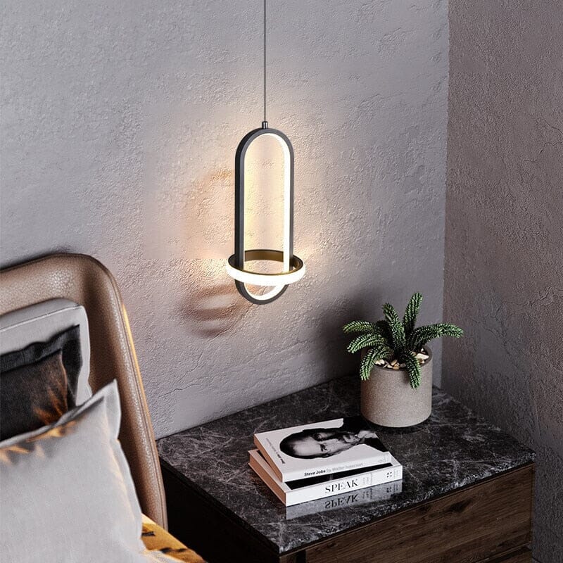 Luminária Pendente LED Contemporânea luminaria pendente led Artificio Lar Preto Cores Frias