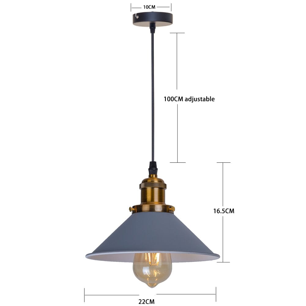 Luminária Pendente Loft Lustres Artificio Lar Cinza Único