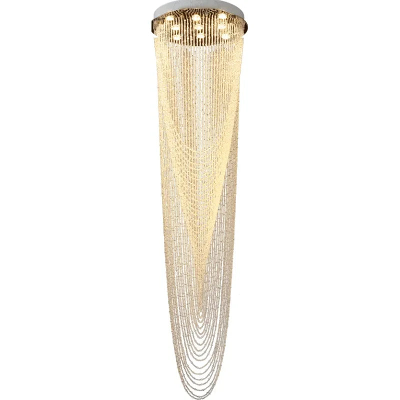 Lustre Cristal Giratório Escalarte - Lustre Moderno Cristal Rotativo Lustres Artificio Lar