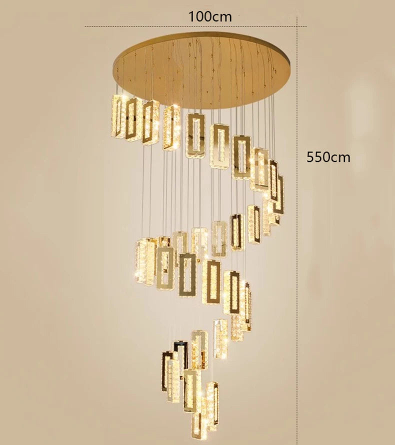 Lustre SavenTork Design Encantador Lustres Artificio Lar 40 Leds 550CM
