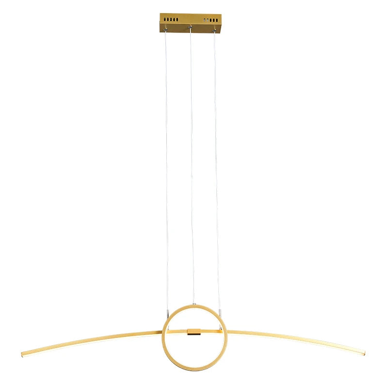 LuzPend 100CM Luminária Pendente LED Moderna Inteligente para Sala Lustres Artificio Lar