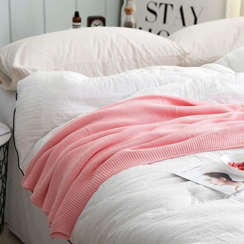 Manta Boho Chic Sala - T1 Artificio Lar ROSA 130x150cm