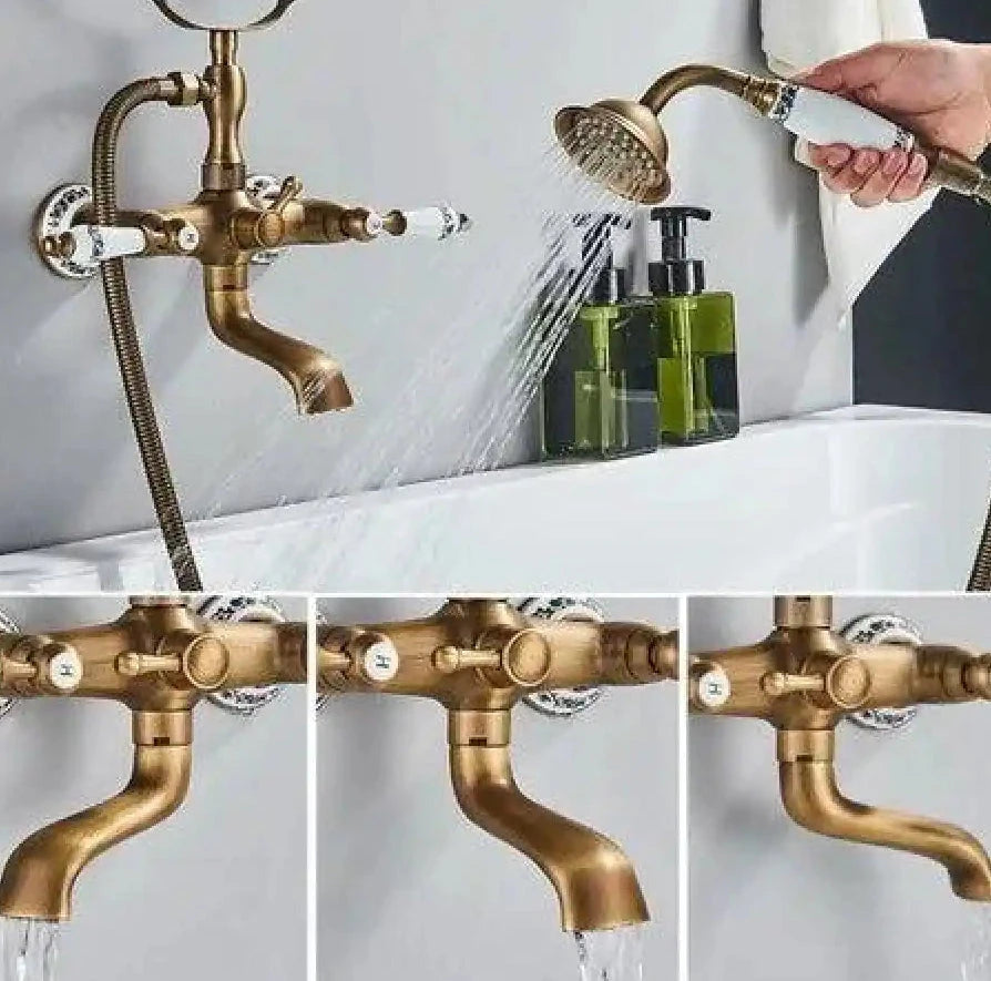 Misturador De Parede Para Banheira Duplocomando Inglês Brazina misturador de parede banheira duplo comando Artificio Lar