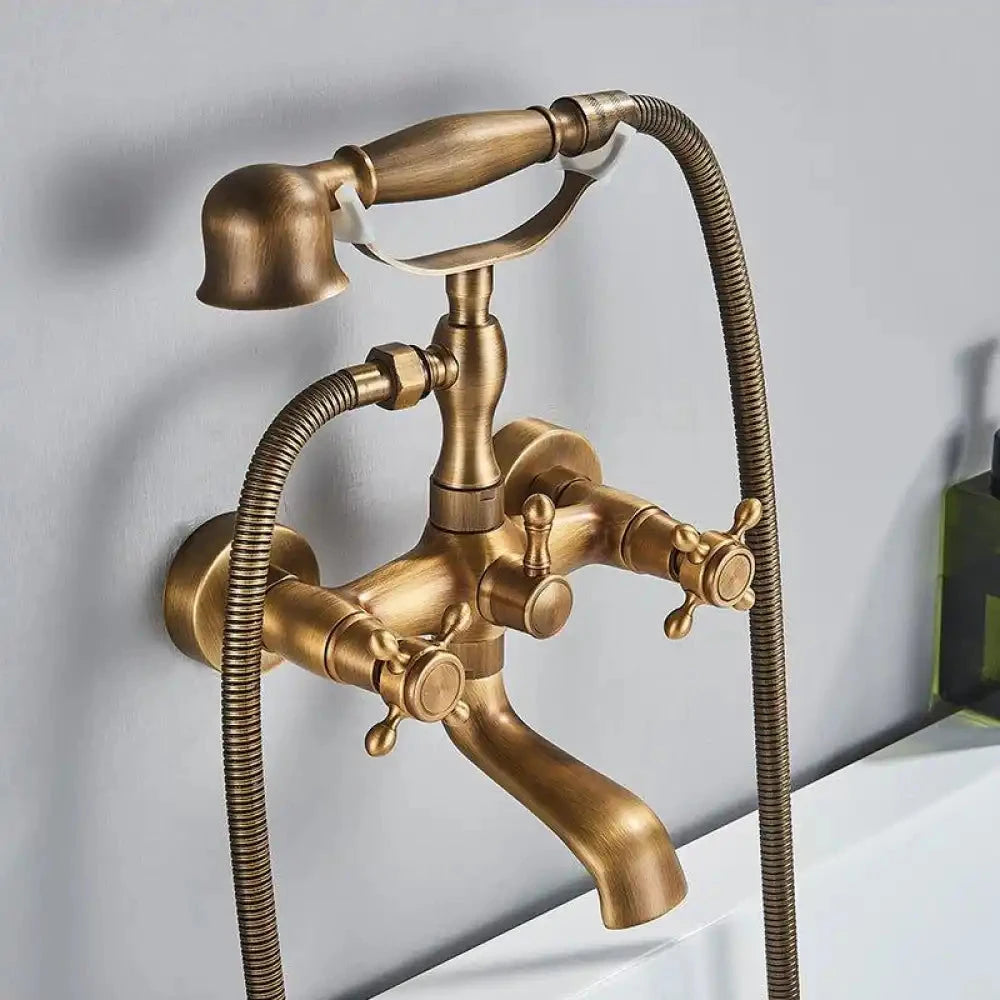 Misturador De Parede Para Banheira Duplocomando Inglês Brazina misturador de parede banheira duplo comando Artificio Lar Bronze Antigo Entrega De 7 Á 12 Dias