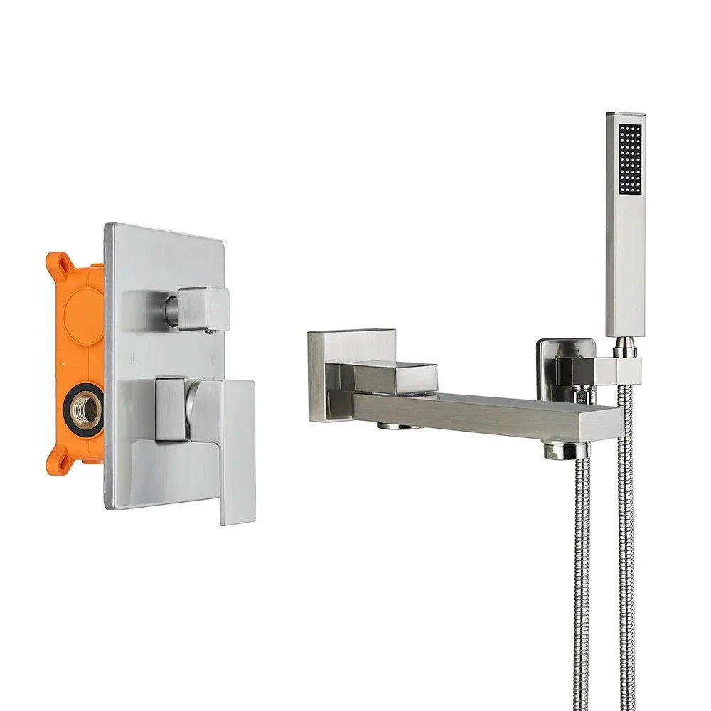 Misturador Parede Para Banheira Aquash Misturador Parede Para Banheira Aquash Artificio Lar Nikel