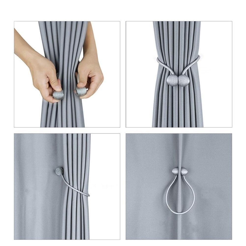 Prendedor de Cortina Magnético - 2 Peças Prendedor de Cortina Magnético Artificio Lar