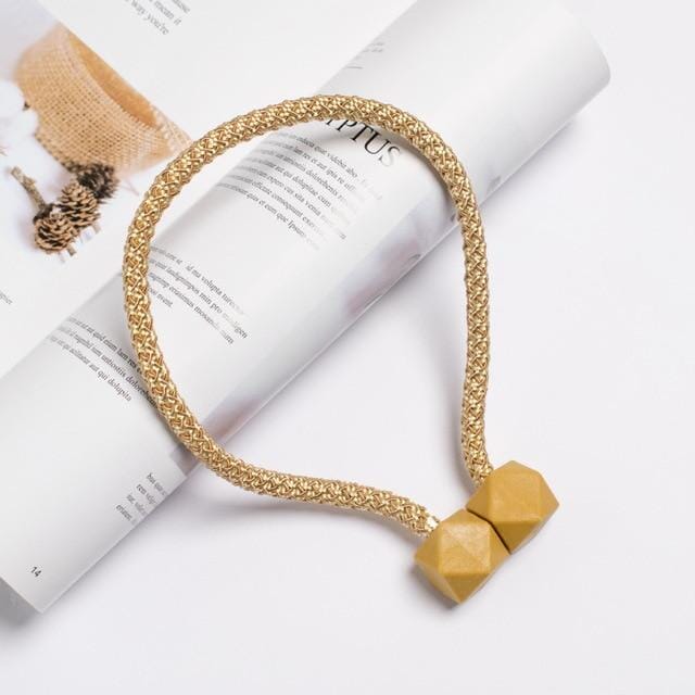 Prendedor de Cortina Magnético Nórdico - 2 Peças Prendedor de Cortina Magnético Nórdico Artificio Lar AMARELO