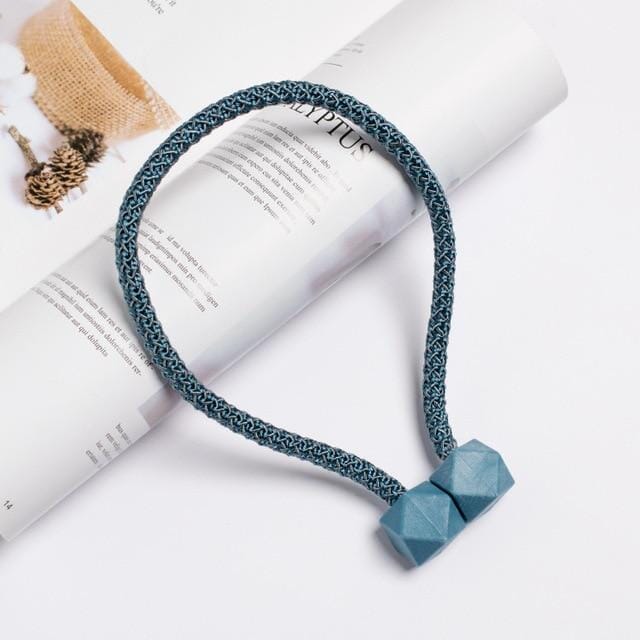 Prendedor de Cortina Magnético Nórdico - 2 Peças Prendedor de Cortina Magnético Nórdico Artificio Lar AZUL