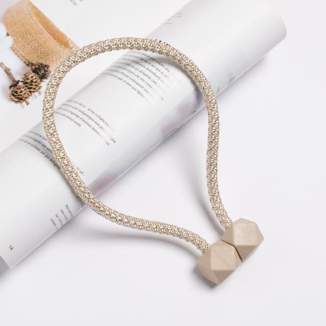 Prendedor de Cortina Magnético Nórdico - 2 Peças Prendedor de Cortina Magnético Nórdico Artificio Lar BEGE