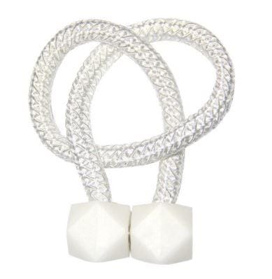 Prendedor de Cortina Magnético Nórdico - 2 Peças Prendedor de Cortina Magnético Nórdico Artificio Lar BRANCO