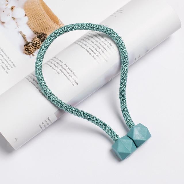 Prendedor de Cortina Magnético Nórdico - 2 Peças Prendedor de Cortina Magnético Nórdico Artificio Lar TURQUESA