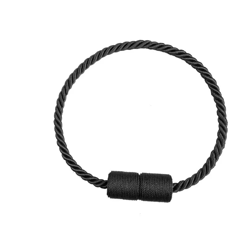 Prendedor de Cortina Magnético Turin - 2 Peças Artificio Lar Carvão 50cm