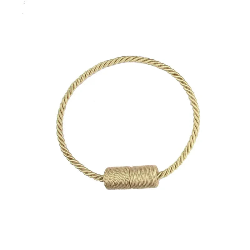 Prendedor de Cortina Magnético Turin - 2 Peças Artificio Lar Dourado 50cm