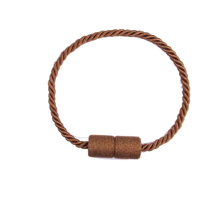 Prendedor de Cortina Magnético Turin - 2 Peças Artificio Lar Marrom 50cm