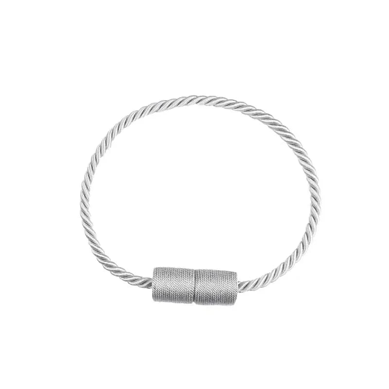 Prendedor de Cortina Magnético Turin - 2 Peças Artificio Lar Prata 50cm