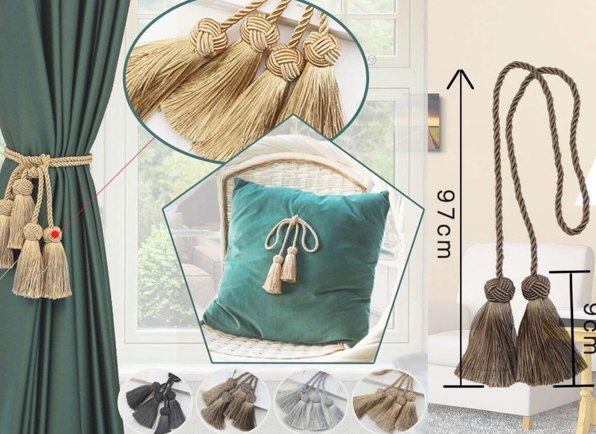 Prendedor de Cortina Tassel - 2 Peças Prendedor de Cortina Tassel Artificio Lar