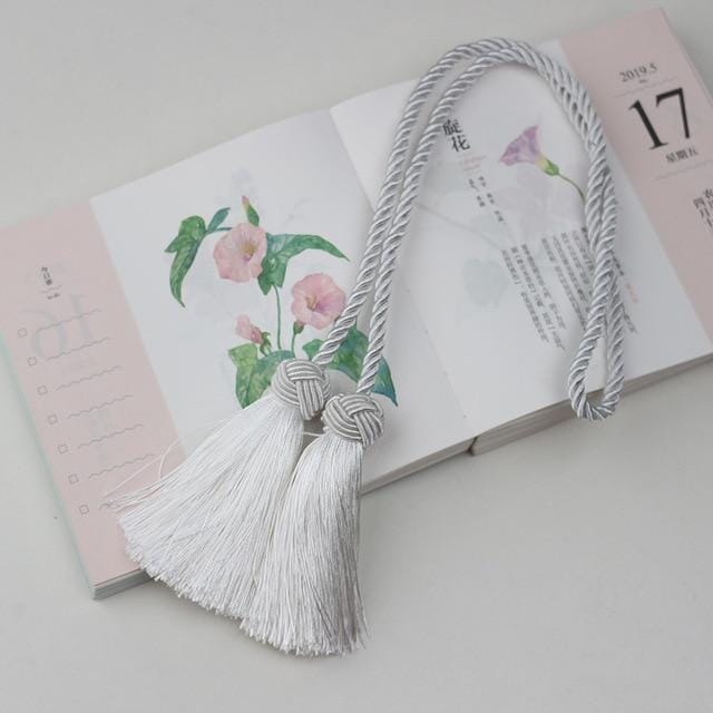 Prendedor de Cortina Tassel - 2 Peças Prendedor de Cortina Tassel Artificio Lar Branco