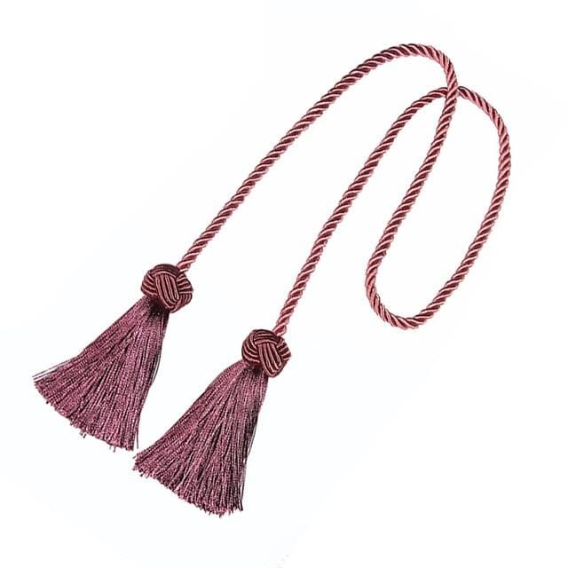 Prendedor de Cortina Tassel - 2 Peças Prendedor de Cortina Tassel Artificio Lar Rosa Rubi