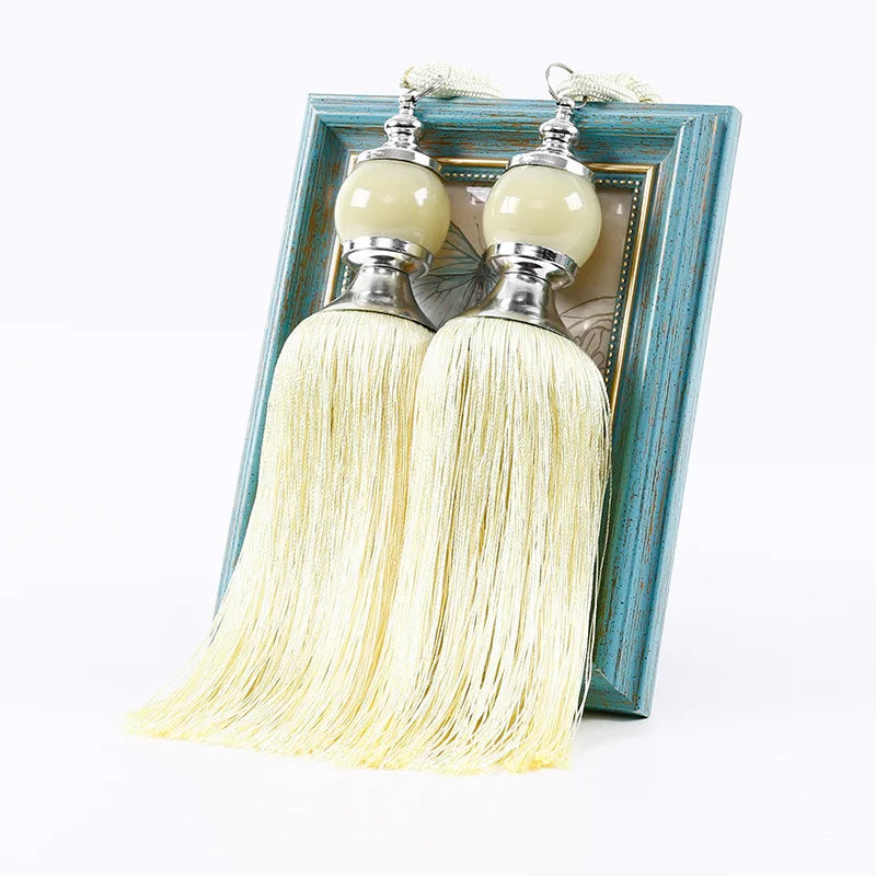 Prendedor de Cortinas Marrocos - 2 peças Artificio Lar Amarelo