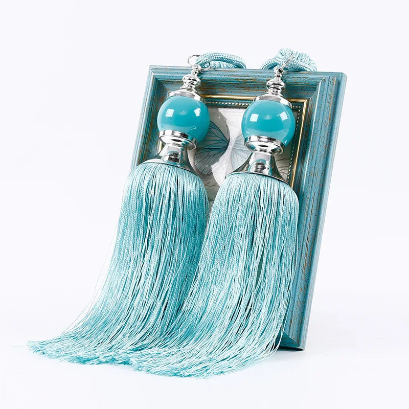 Prendedor de Cortinas Marrocos - 2 peças Artificio Lar Azul Céu