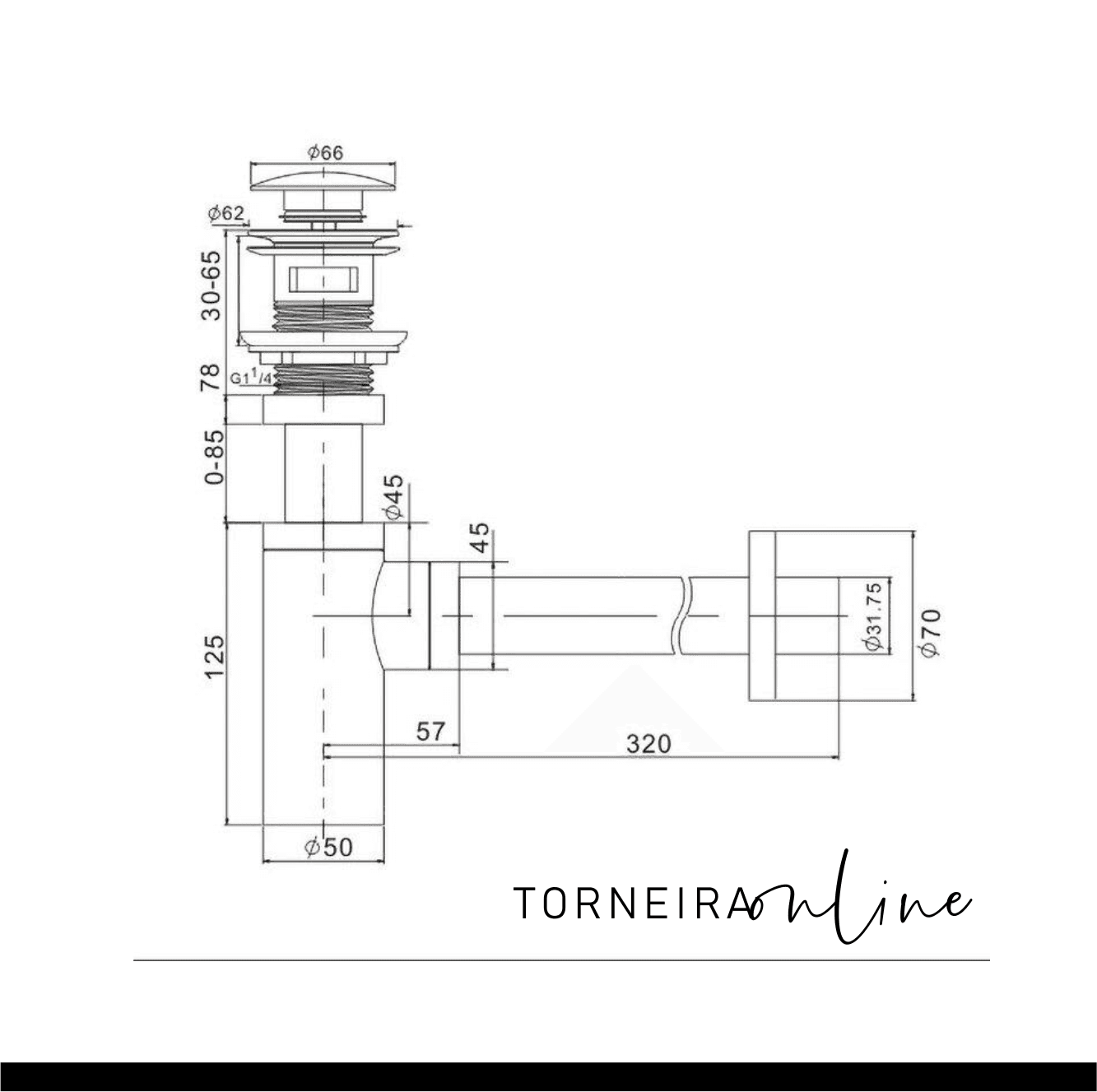 Sifão para Cuba Colors Torneira Online