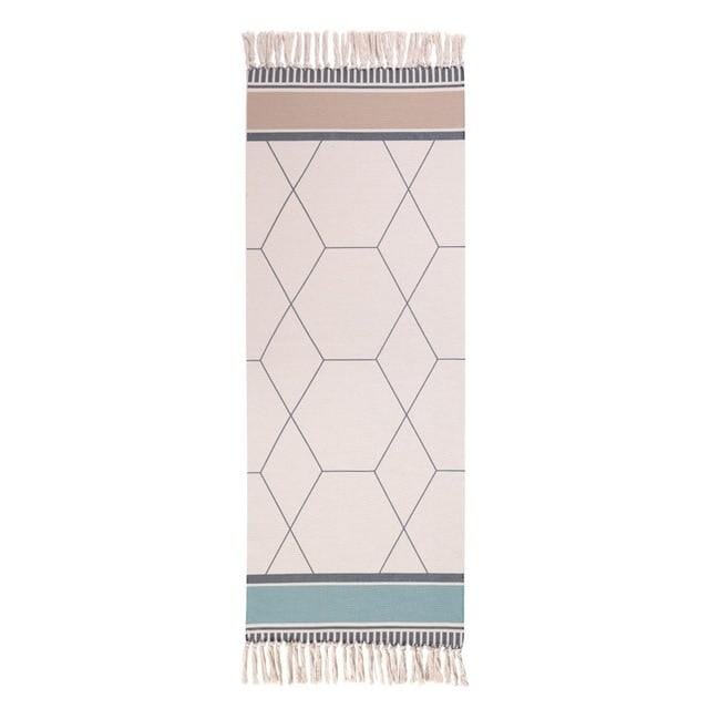 Tapetes Boho Chic Sala - T1 Artificio Lar 60x130cm hexagonal clean 1
