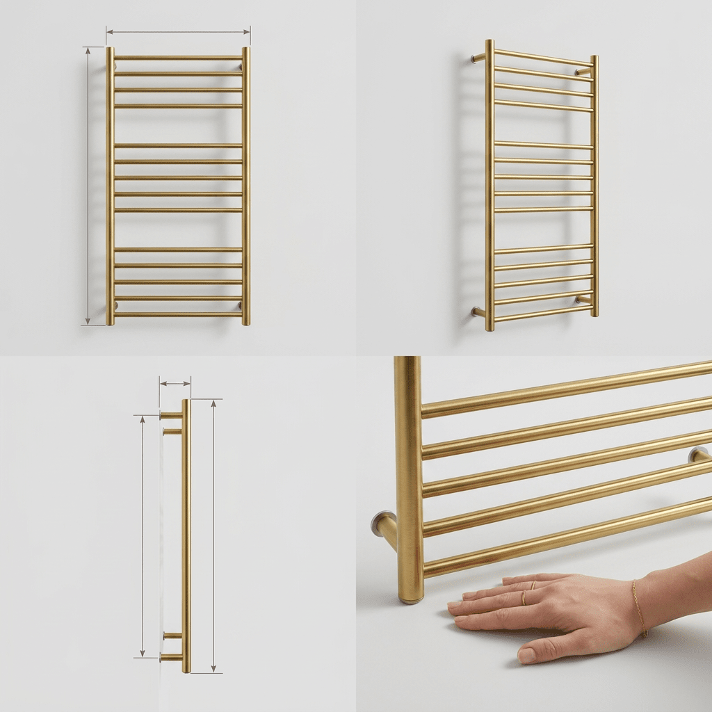 Toalheiro Aquecido Aurellis Heat Detectors Artificio Lar