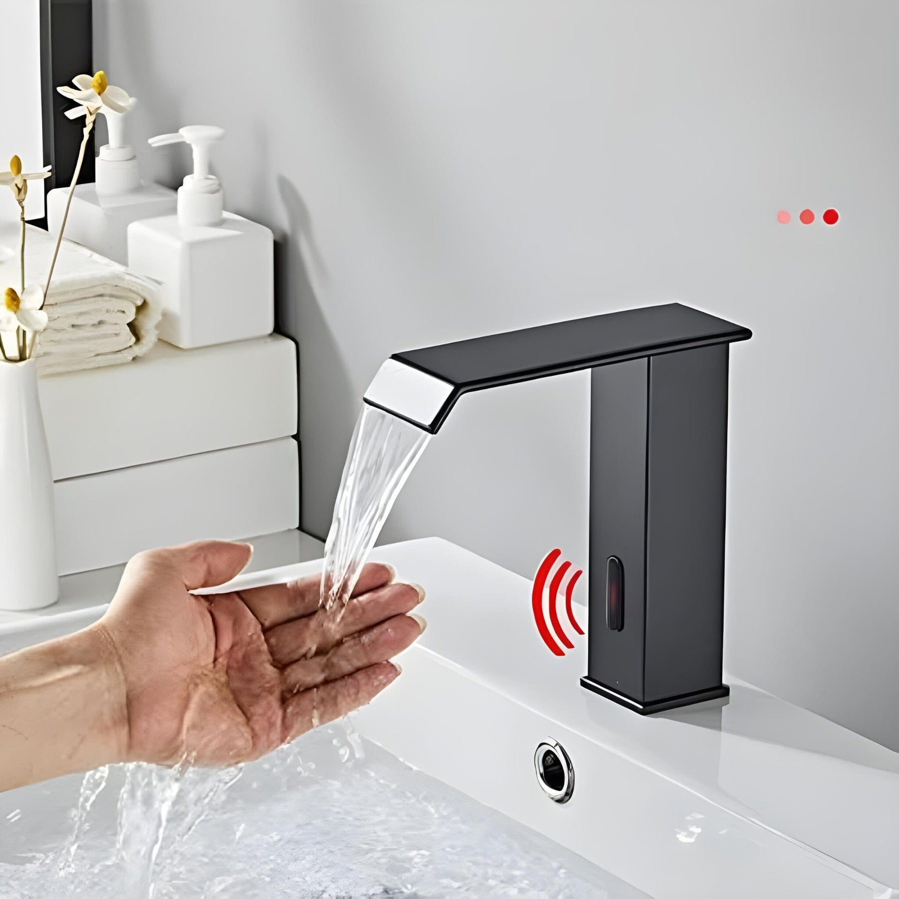 Torneira Automática Banheiro Com Sensor Lavatório AutoClean Torneira Automática Banheiro Com Sensor Lavatório AutoClean Artificio Lar