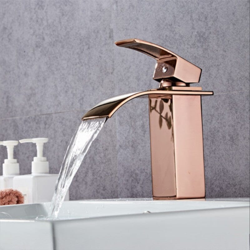 Torneira Banheiro Basic Slim Colors Torneira Online Rose Gold