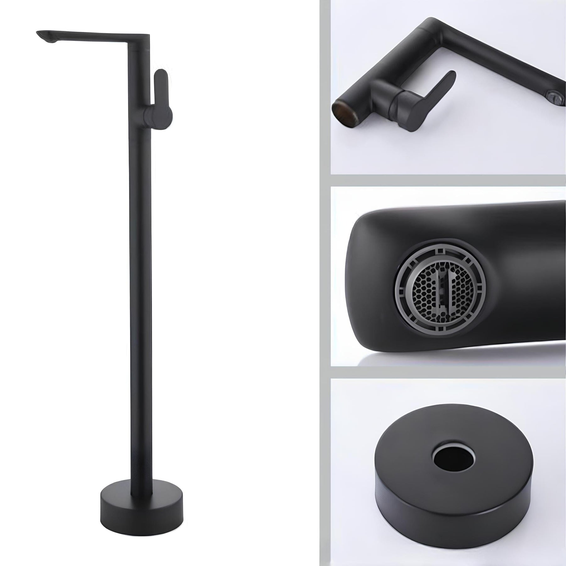 Torneira Banheiro de Piso Design Torneira Online Black