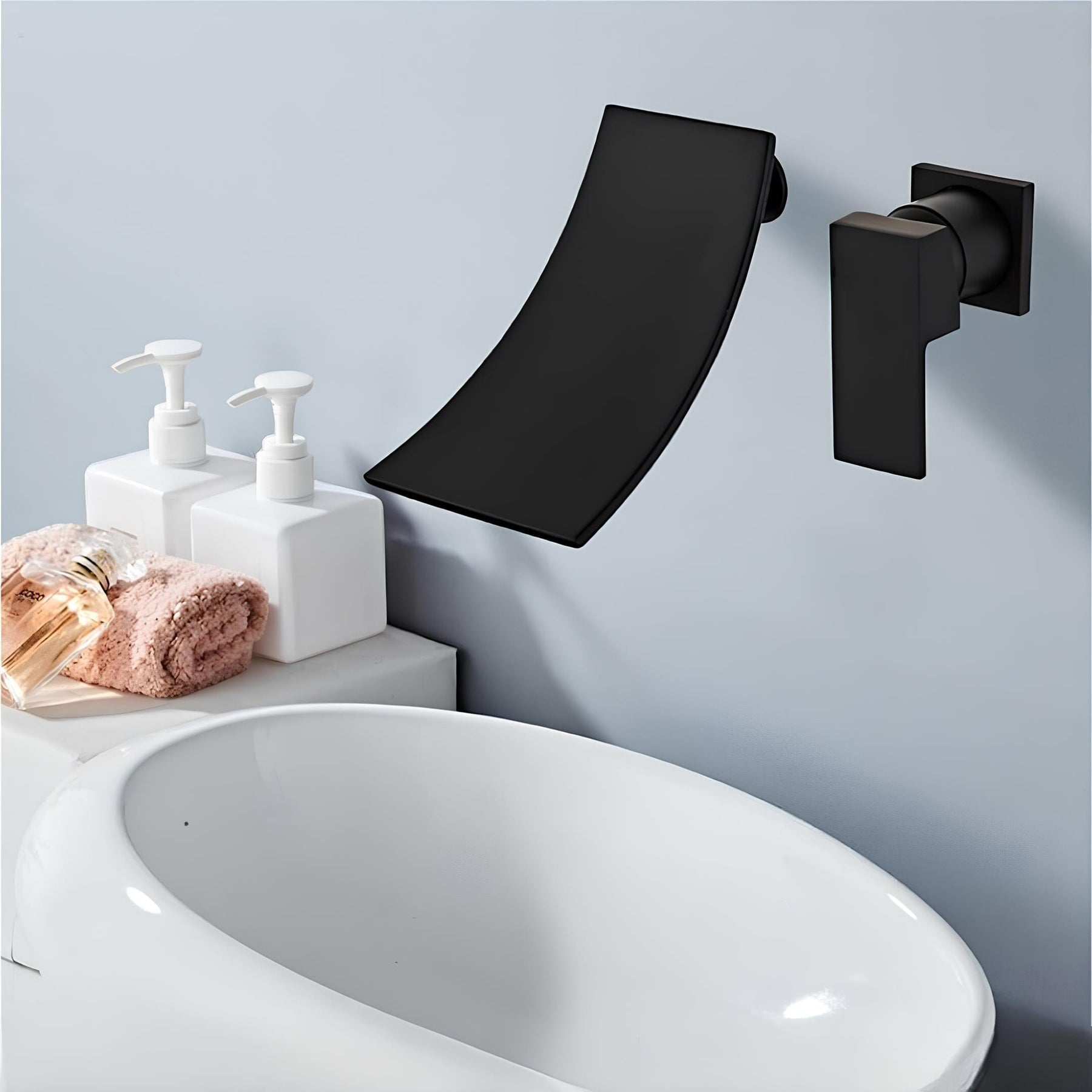 Torneira Banheiro Parede Pipe Colors Torneira Online All Black