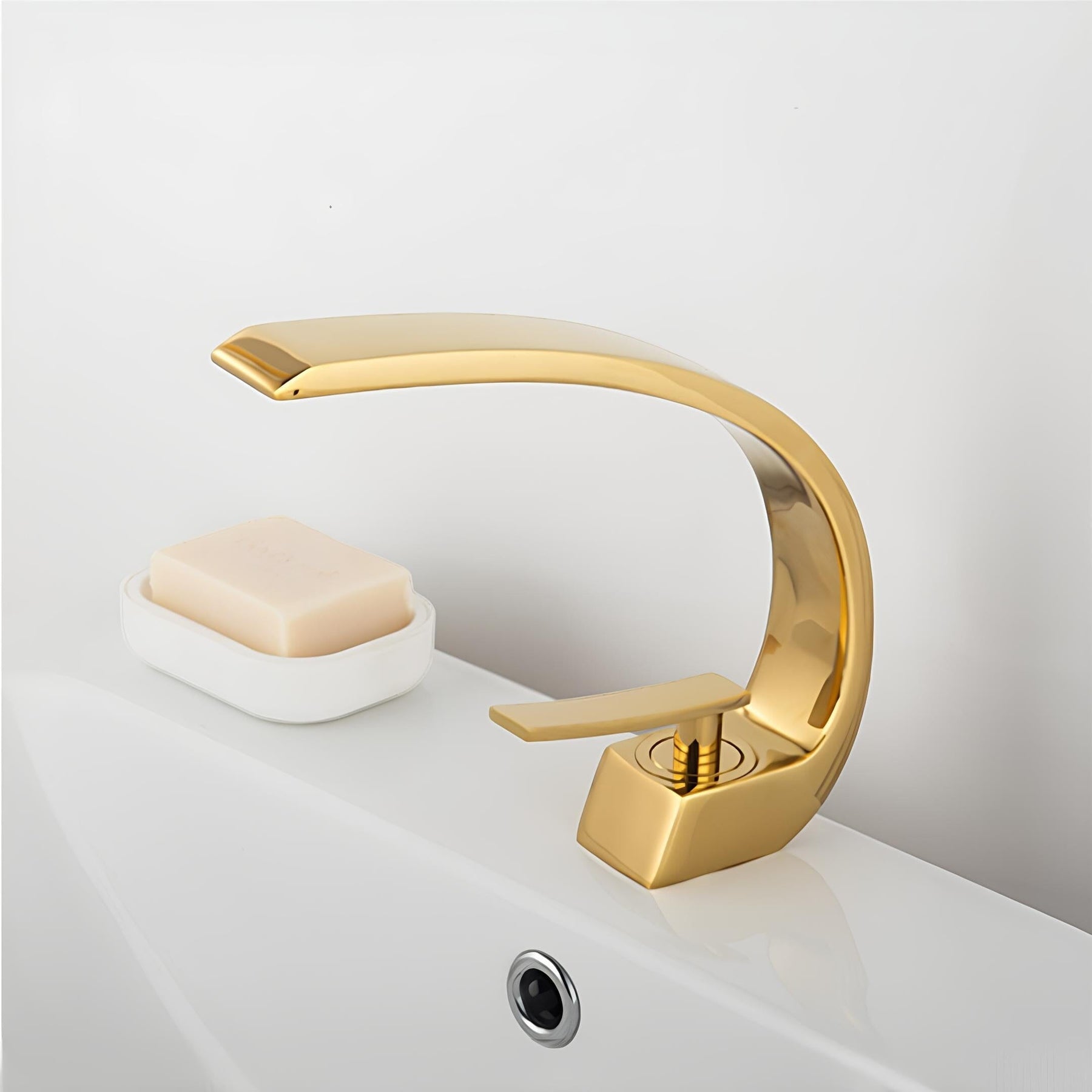 Torneira Banheiro Round Colors Torneira Online Rose Gold