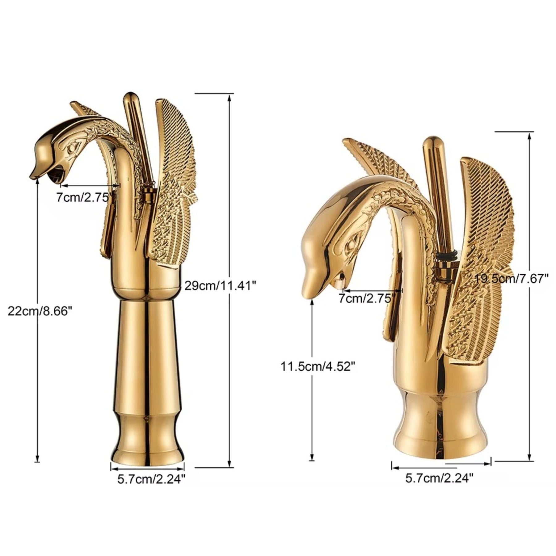 Torneira Cisne Dourada Monocomando Para Banheiro Lavabo torneira cisne monocomando banheiro Artificio Lar