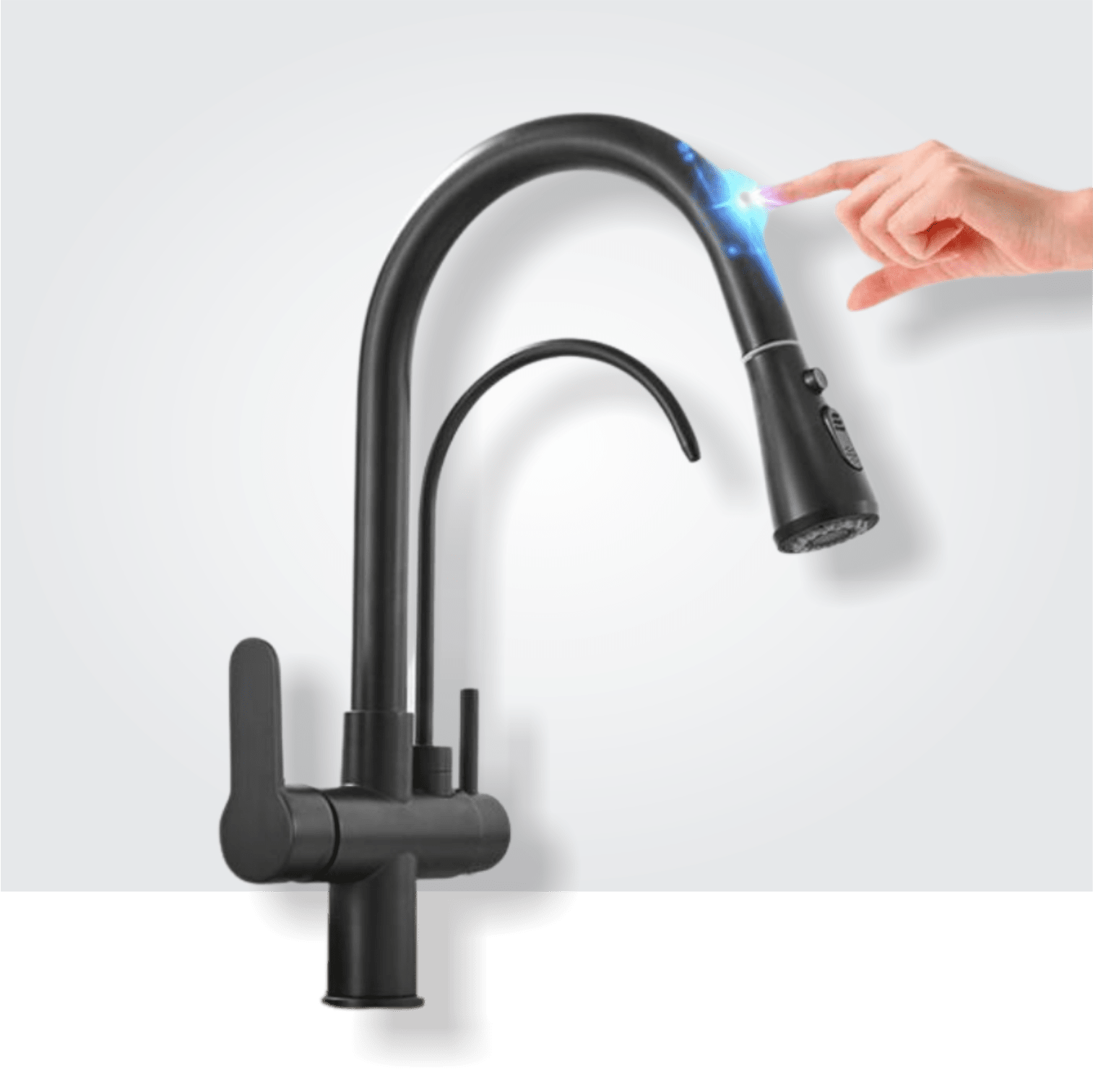 Torneira Cozinha com Filtro e Touch Colors Torneira Online Black
