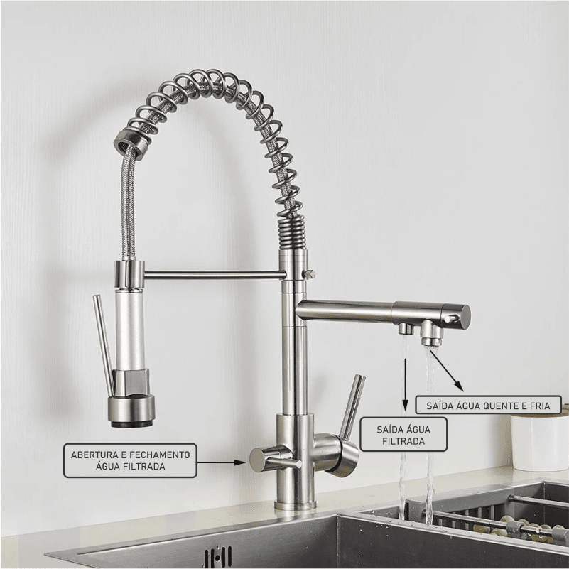 Torneira Cozinha Gourmet com Filtro Torneira Online
