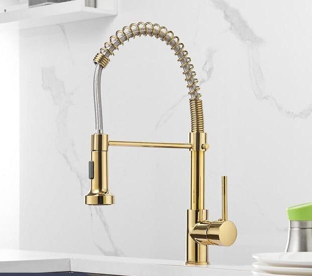 Torneira Cozinha Gourmet - Quente e Frio - Com Extensor torneira - 01 Artificio Lar Dourada