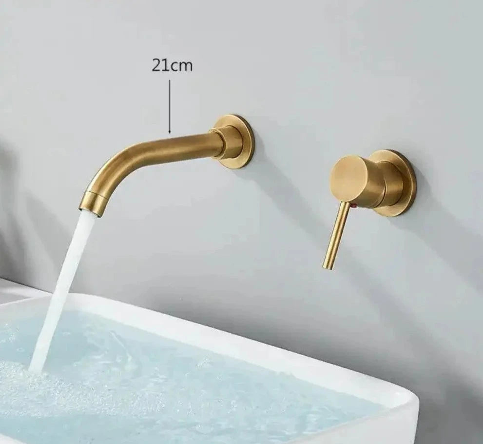 Torneira De Parede Banheiro Monocomando Giratória 360 Broklyn torneira banheiro Artificio Lar Bronze Antigo 21cm Á Pronta Entrega