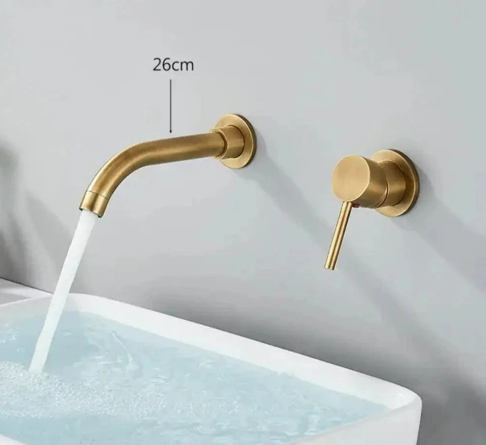 Torneira De Parede Banheiro Monocomando Giratória 360 Broklyn torneira banheiro Artificio Lar Bronze Antigo 26cm Á Pronta Entrega