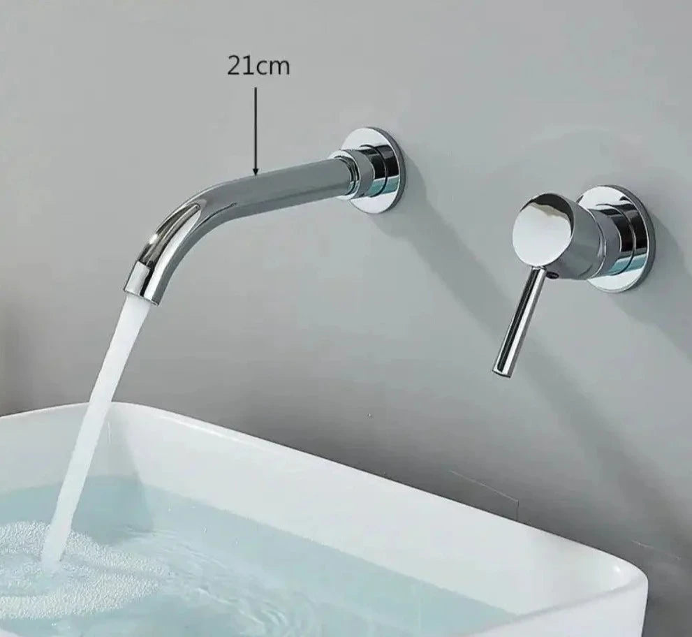 Torneira De Parede Banheiro Monocomando Giratória 360 Broklyn torneira banheiro Artificio Lar Cromado 21cm Á Pronta Entrega