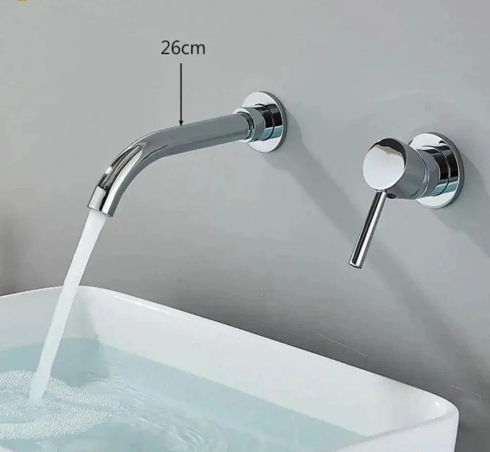 Torneira De Parede Banheiro Monocomando Giratória 360 Broklyn torneira banheiro Artificio Lar Cromado 26cm Entrega De 15 Á 18 Dias