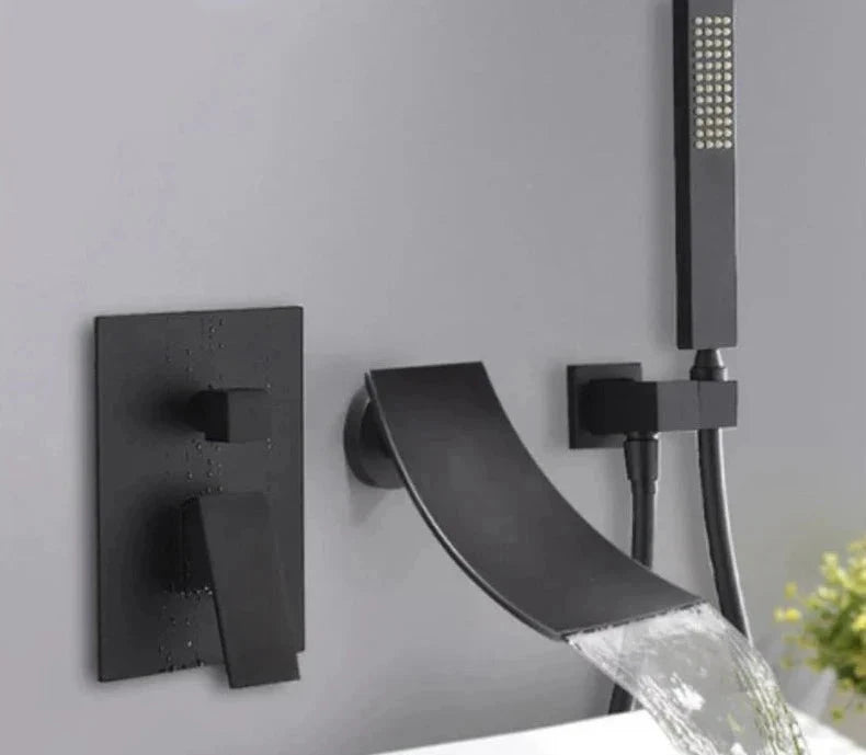 Torneira De Parede Para Banheira Misturador AquaStream Luxe Monocomando Torneira De Parede Para Banheira Misturador AquaStream Luxe Monocomando Artificio Lar