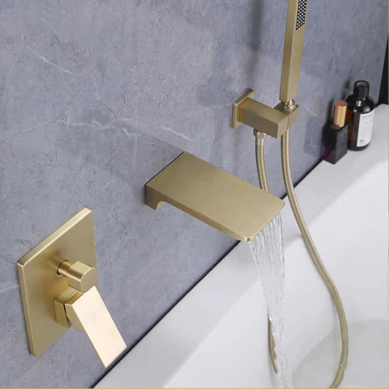 Torneira De Parede Para Banheira Misturador HydroLux Elite Monocomando Artificio Lar