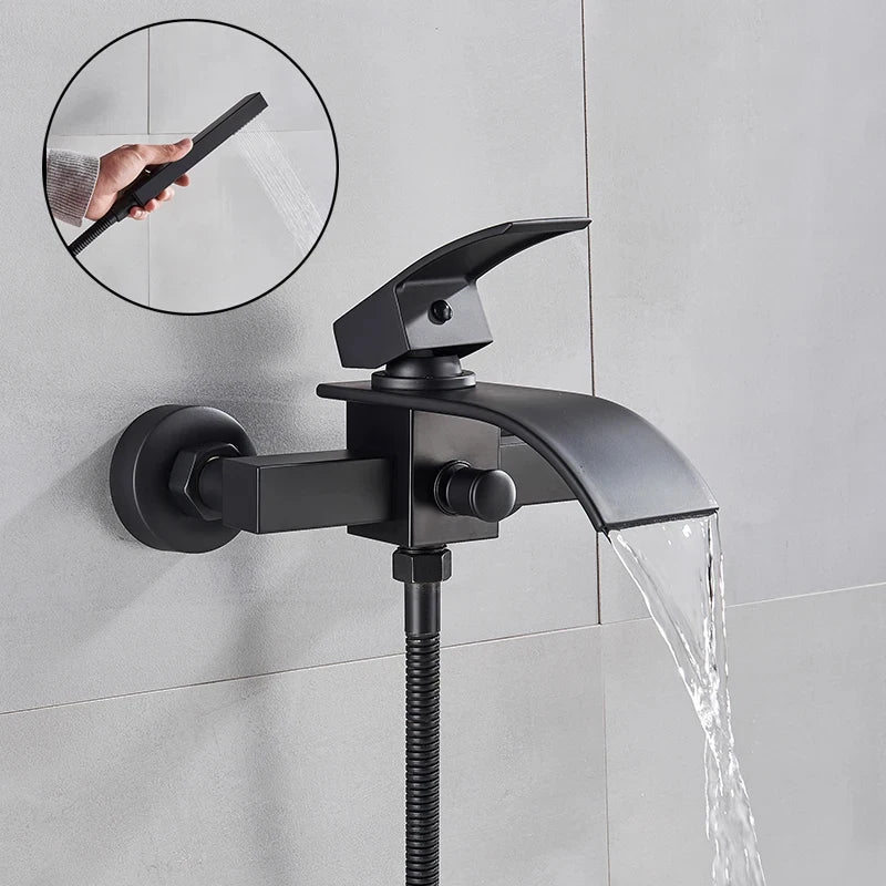 Torneira De Parede Para Banheira Misturador Monocomando HydroGlow torneira de parede banheira Artificio Lar