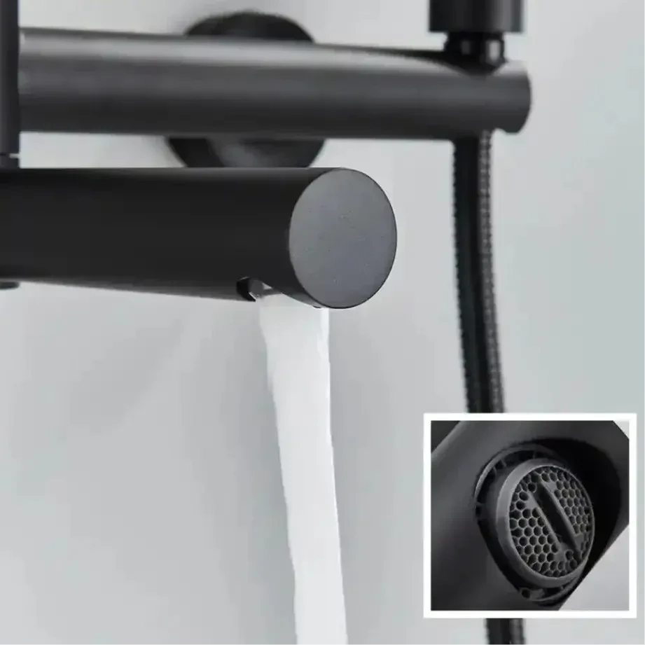 Torneira De Parede Para Banheira Monocomando Com Ducha Manual Troover Torneira De Parede Para Banheira Monocomando Com Ducha Manual Troover Artificio Lar