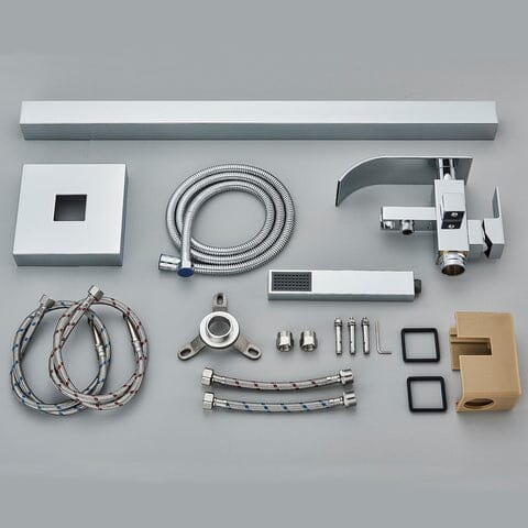 Torneira De Piso Para Banheira Misturador De Imersão Cascata Kardec Misturador de piso banheira Artificio Lar