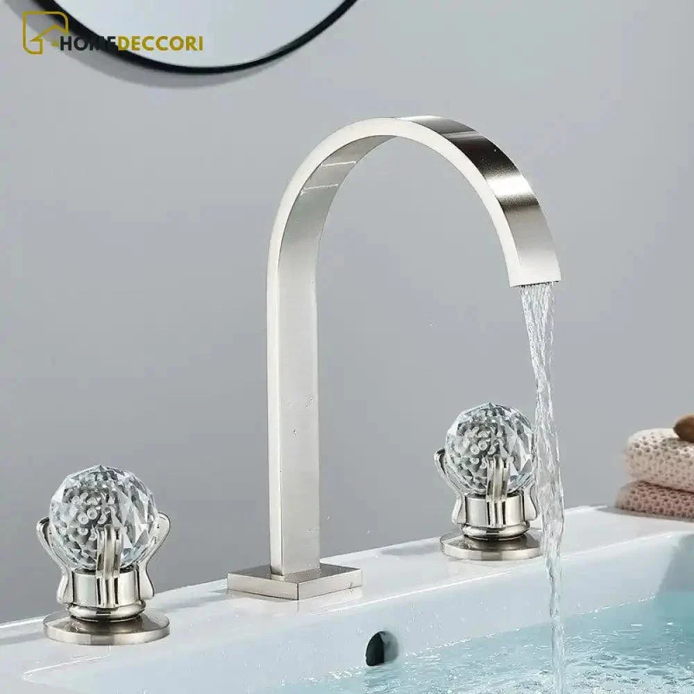 Torneira Duplo comando Banheiro Luxor Cristal Torneira Duplo comando Banheiro Luxor Cristal Artificio Lar